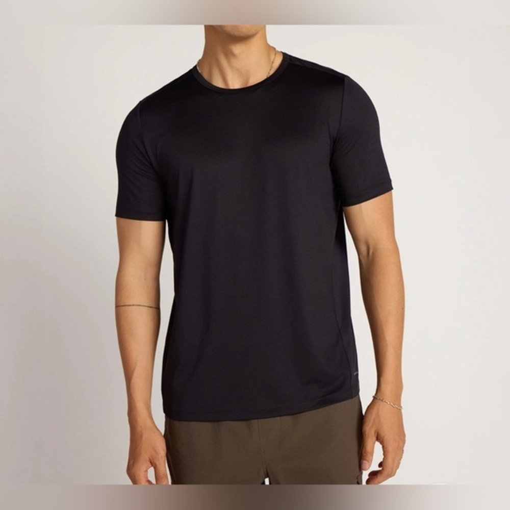 Mondetta Men's Mesh Back Active T Shirt Size Large Black . NWOT
